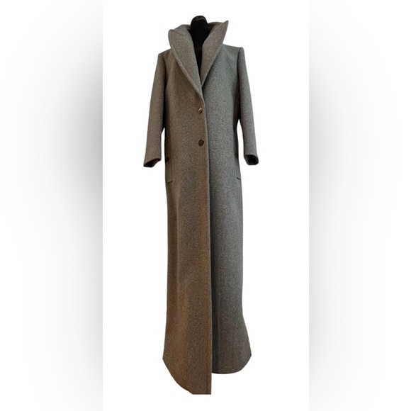 MICHAEL KORS COLLECTION Melton Paillette-Lined Maxi Coat - Picture 3 of 13